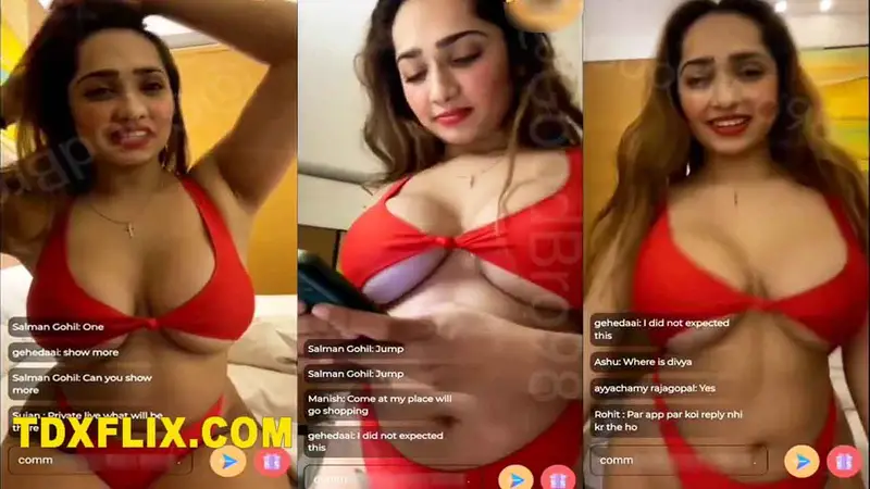Aditi Mistry Red Bold Nude Live Video