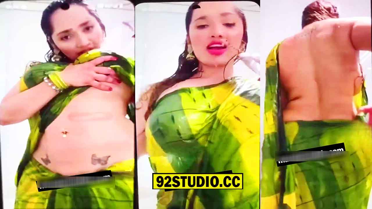Aditi Mistry Nude Boobs Nipples Visible Sucking in Wet Saree