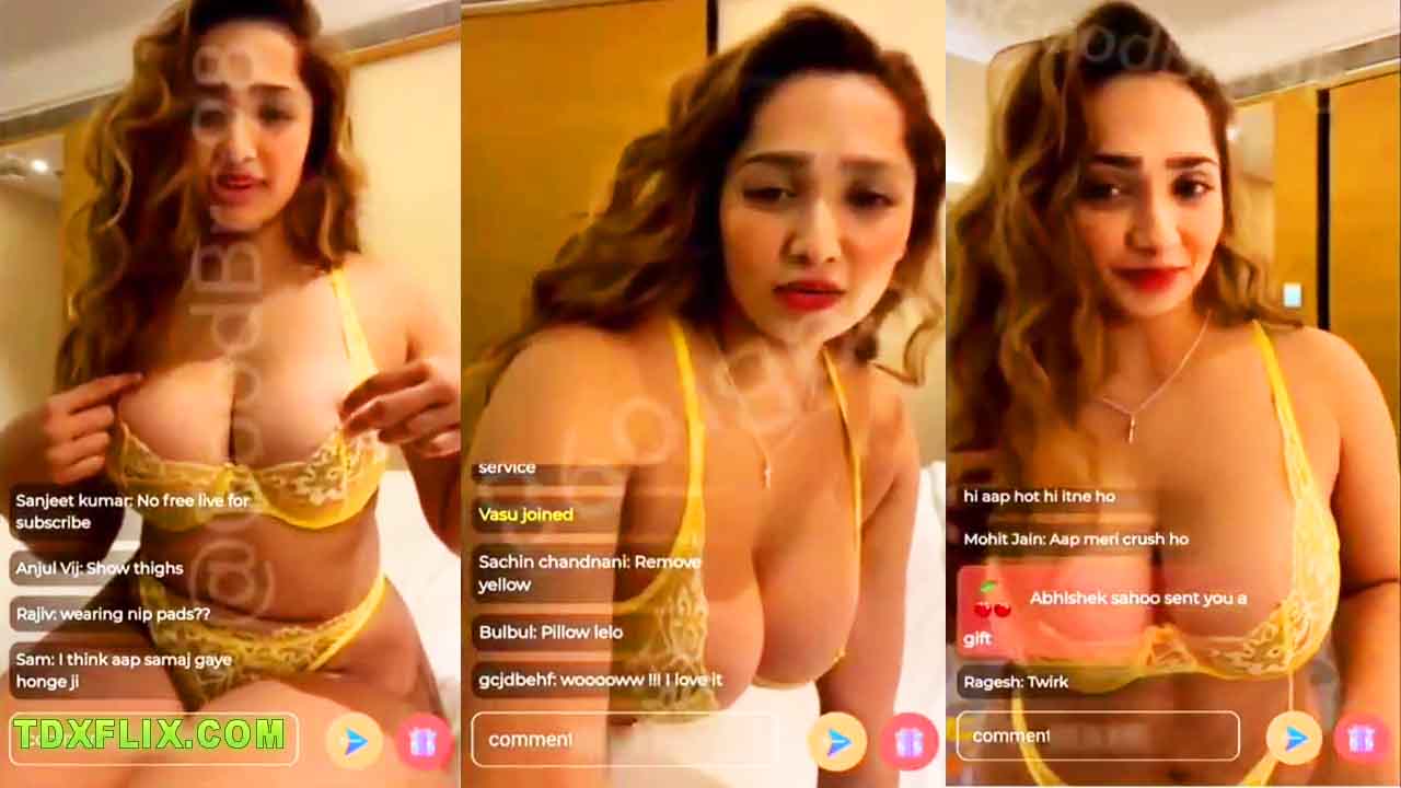Aditi Mistry Nude Yellow Bra Panty Huge Boobs Ass Show Video